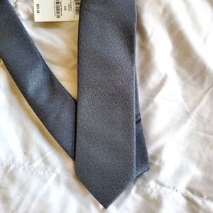[ BAR III nwt silver polyester tie ]